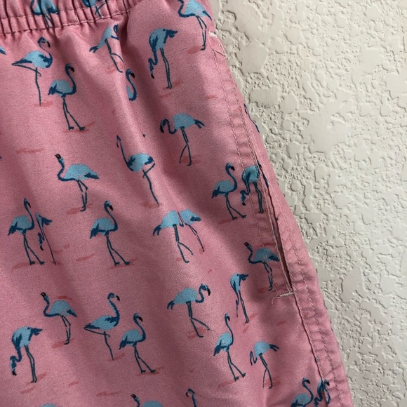 FRANKS Swim Trunks Pink Flamingo Board Shorts - Picture 5 of 8